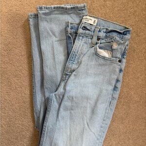 Abercrombie & Fitch Light Blue Straight Leg Jeans